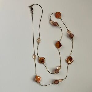 Vintage Long Length Beaded Necklace